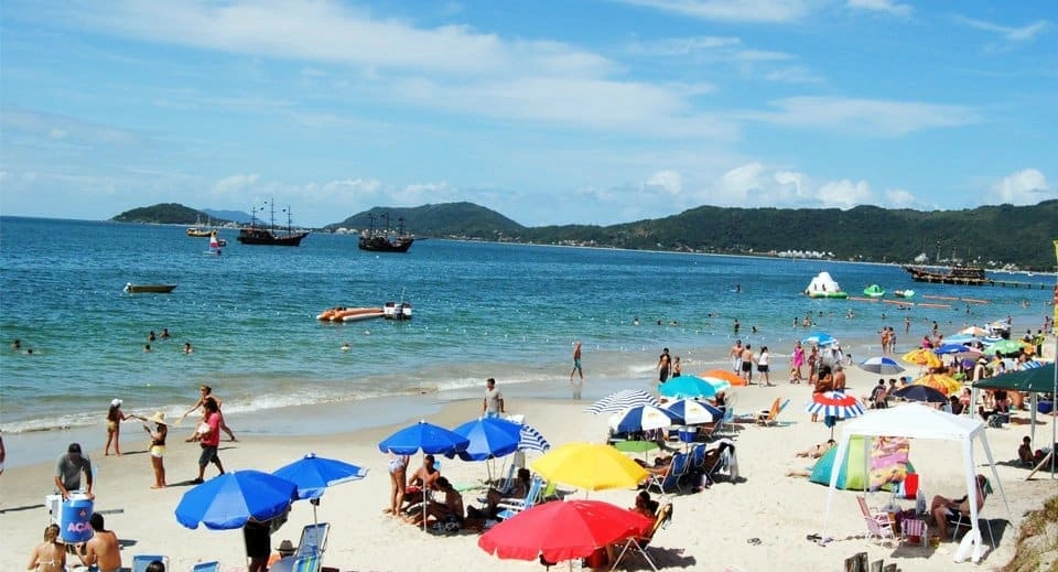 Praia de Canasvieiras: A praia dos Hermanos