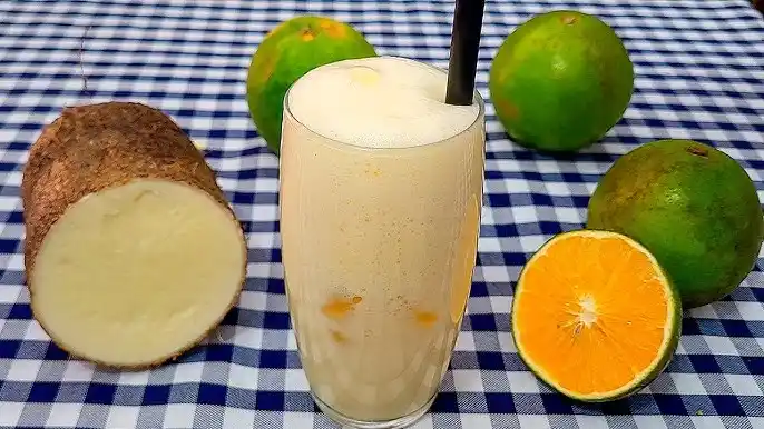 Receita Suco de Inhame com Laranja