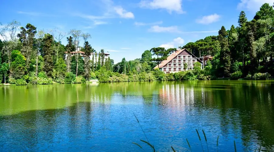 Lago negro em Gramado / Foto reprodução