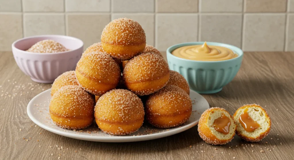 Bolinho de chuva feito na airfryer com doce de leite - action viral